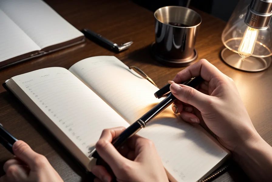Handschriftliche Notizen zum neuen Social-Media-Absatz in der Datenschutzerklärung für die Facebook-Fanpage
